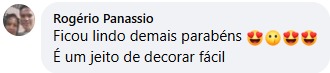 Depoimento do Rogerio Panassio: Ficou lindo demais parabens.